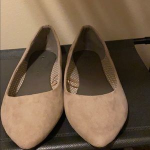 Taupe colored flats
